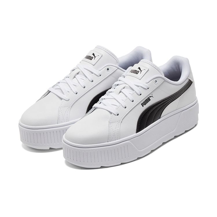 Puma Karmen Leather White Black Women Sneakers 384615-02