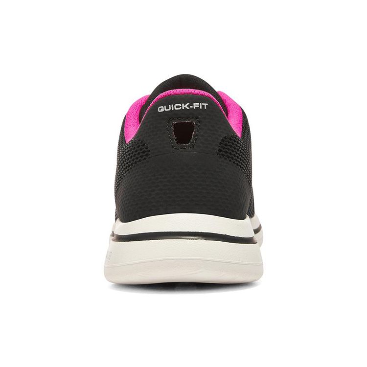 Skechers Go Walk 5 Kényelmes Sokoldalú Anyag Alacsony Szárú Alkalmi Futócipő Női Sneaker Fekete Rózsaszín 124155-BKHP