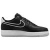 Nike Air Force 1 07 bestickter Swoosh – schwarze Herren-Sneaker, Weiß, Photon-Dust FJ4211-001