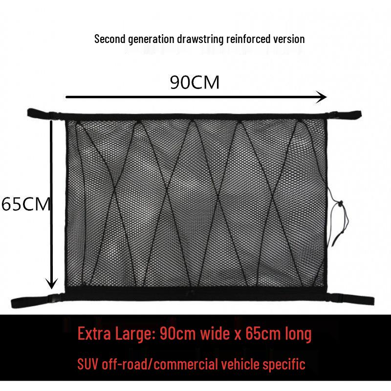 Adjustable Double-Layer Roof Storage Net for SUVs and Tents