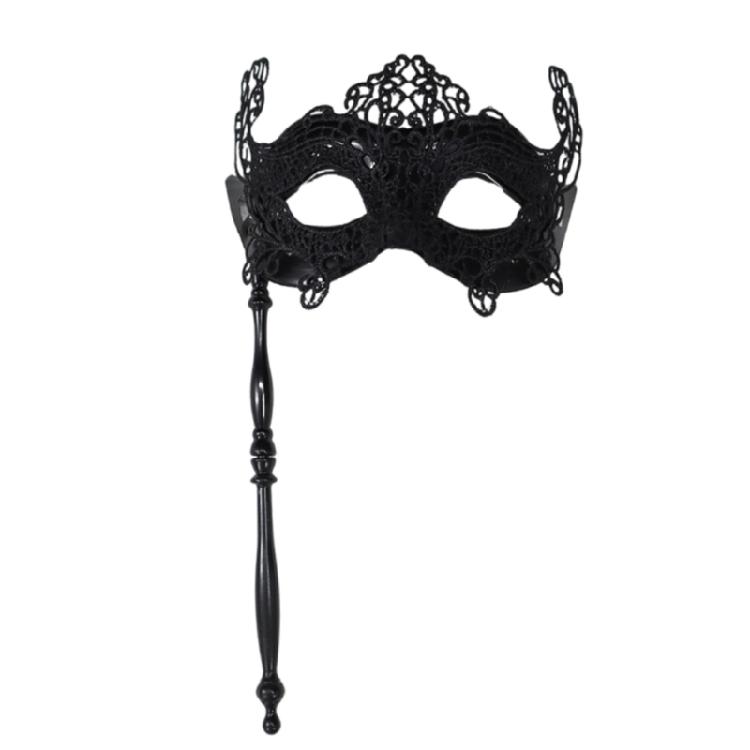 Fashion Handheld Lace Face Cover For Costume Parties Masquerades Comfortable Wear Shimmering Detailing