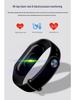 Stylish Multi-Function Sports Bracelet with Heart Rate Monitor and Custom Wallpaper – Perfect for Students