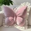 Butterfly Pillow Velvet Butterfly Throw Pillow with Lace Trim Sofa Couch Car Pillow Home Decor Gift for Housewarming