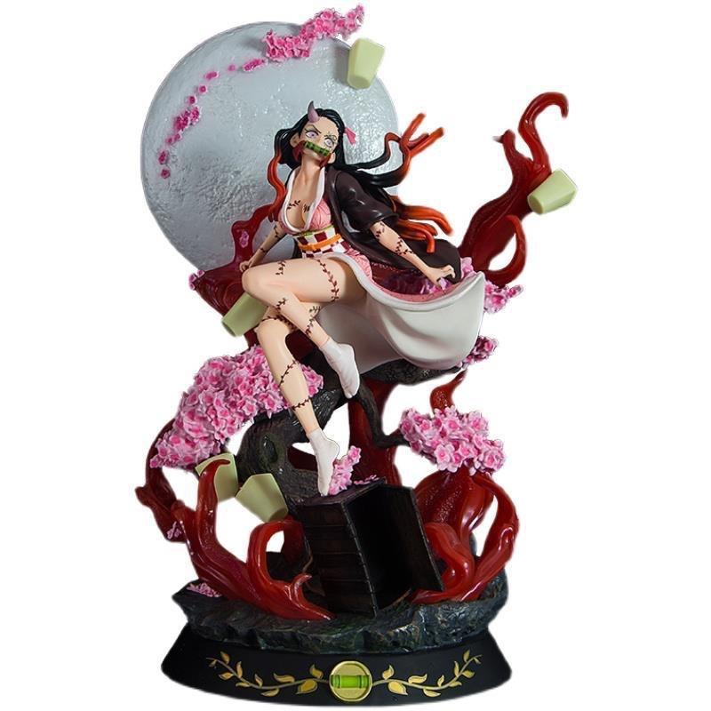 31cm Demon Slayer Kamado Nezuko Anime Girl Figure Model Gk Large Statue Boys Collection Desktop Decoration Ornament Toys Gifts
