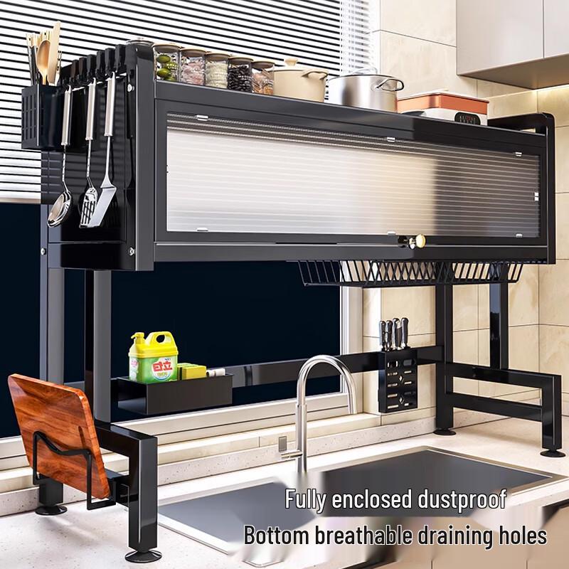 Multifunktionales Über-Spülbecken Geschirr-Abtropfgestell