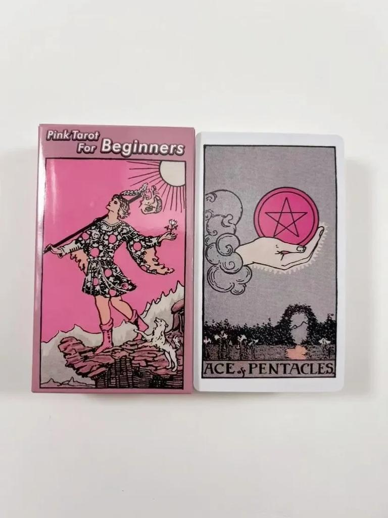 Pink Tarot For Beginners Neon Tarot Cards Board Games For Women Girls Party Family Table Games