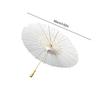 60cm Wedding Paper Umbrellas Chinese Wood Handle White DIY Photography Props for Party Decor Japanese Oiled Paper Umbrella 1-10P