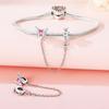 Original Copper Charms Luxury Butterfly Insect Safety Chain Beads Fit Bracelet Diy Women Making Delicate Gift