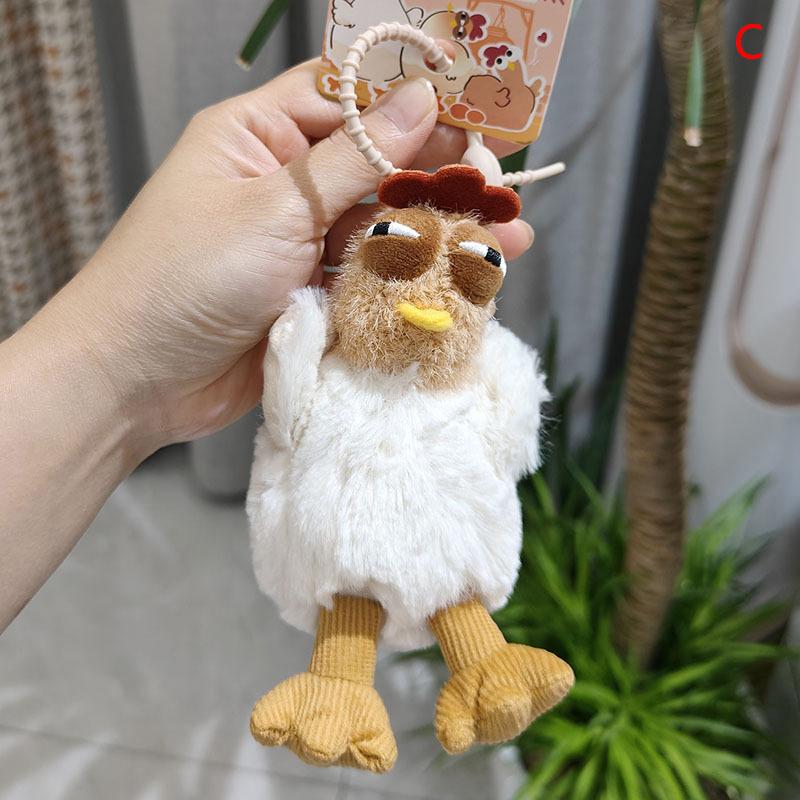 

12 см Милый пищащий цыпленок Плюшевый брелок Милые животные Плюшевая игрушка Подвеска Кукла-цыпленок Брелок Аксессуары для сумки для девочки, женщины Подарки