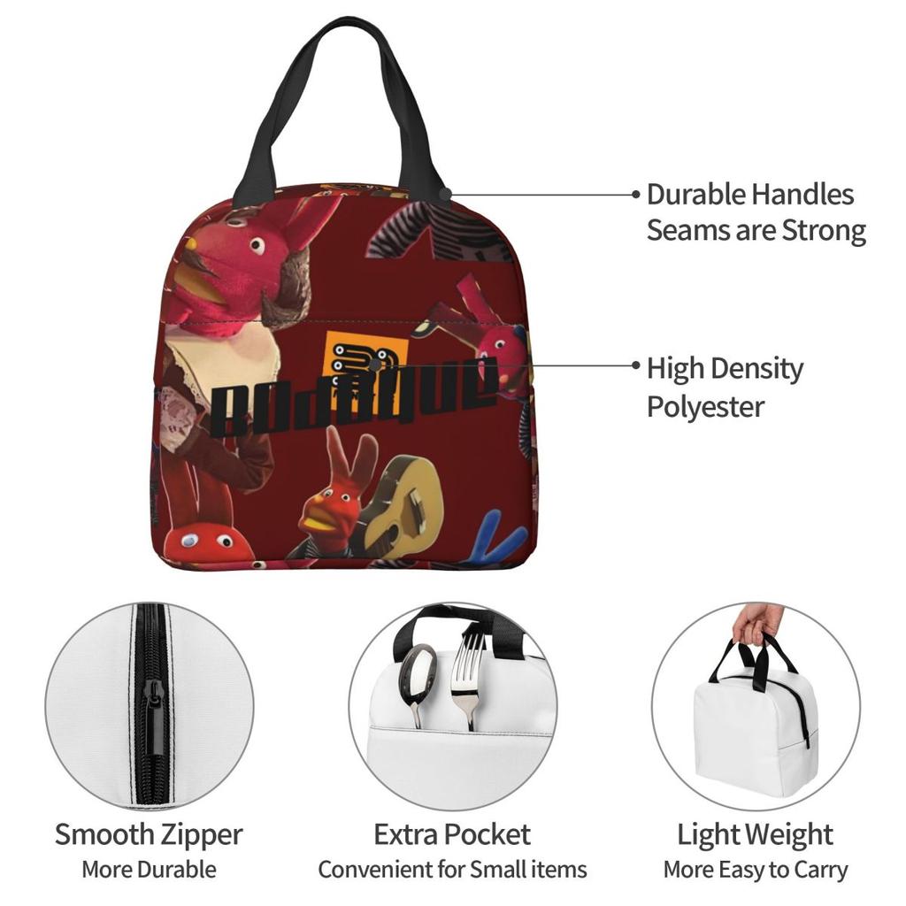 Insulated Lunch Bags 31 Minutos Comedy Merch Storage Food Box INS Trendy Cooler Thermal Lunch Box For Work