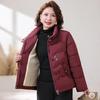Ronghua Women's Embroidered Fleece-Lined Winter Padded Jacket