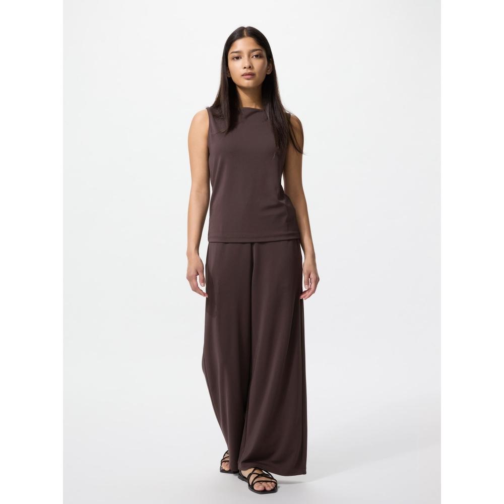 Uniqlo Crepe Jersey Straight Pants