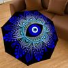 1pc Eye Mandala Automatic Open/Close Umbrella with Windproof, 8-Rib Sturdy Canopy, Durable Ribs, Fashionable Design1239A