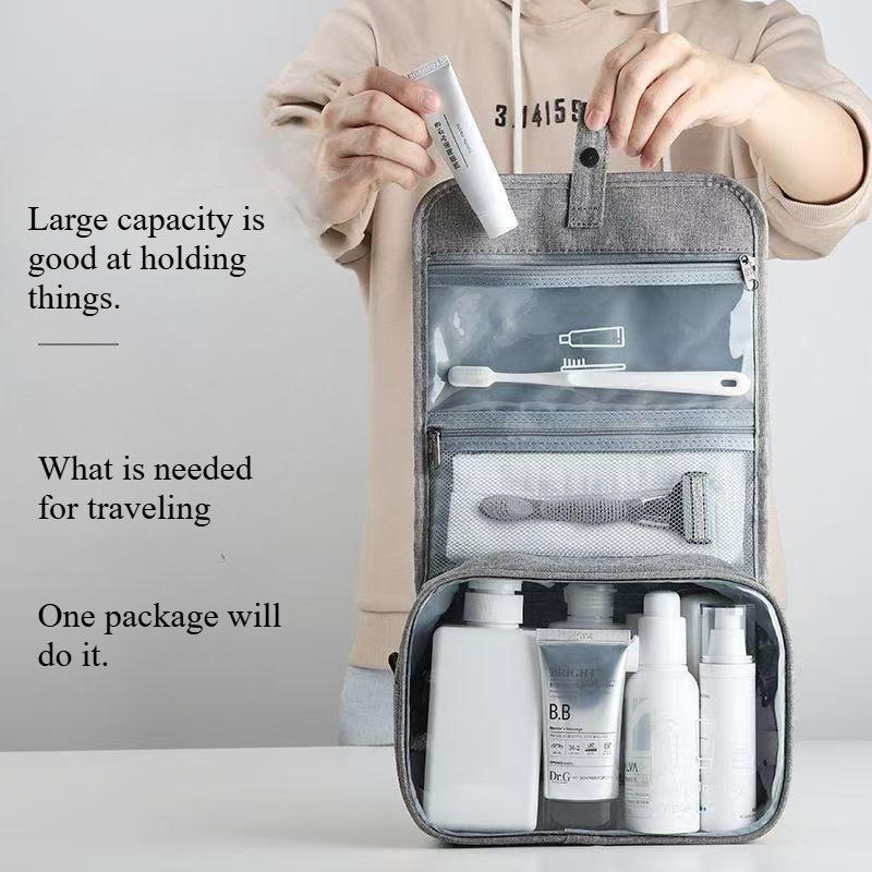 1PC Oxford Fabric Men Business Portable Storage Bag Toiletries Organizer Women Cosmetic Bag Waterproof Hanging Travel Wash Pouch