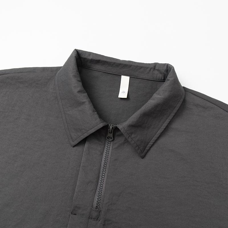 Retro Workwear Short Sleeved Shirt Men's Loose Collared Casual Shirt Summer Shirt