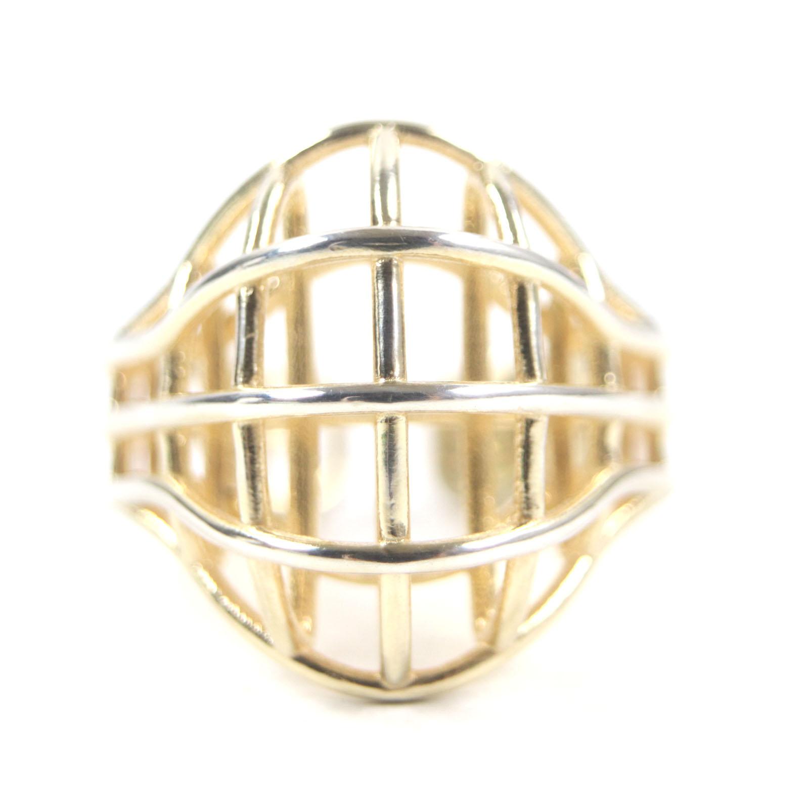

Excellent BOTTEGAVENETA Ring 3D Wire gold AG925 mens 13 707858 Used