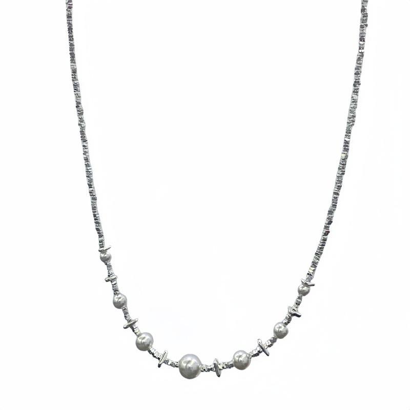 

Корона жемчужное сломанное ожерелье женское легкая роскошь высокое качество ключичная цепочка нишевый дизайн