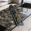 Self-Adhesiv Cabinet Renovation Tile Marble Stickers Waterproof Oil-Proof Films Stove Wallpaper for Kitchen Home DIY Accessories
