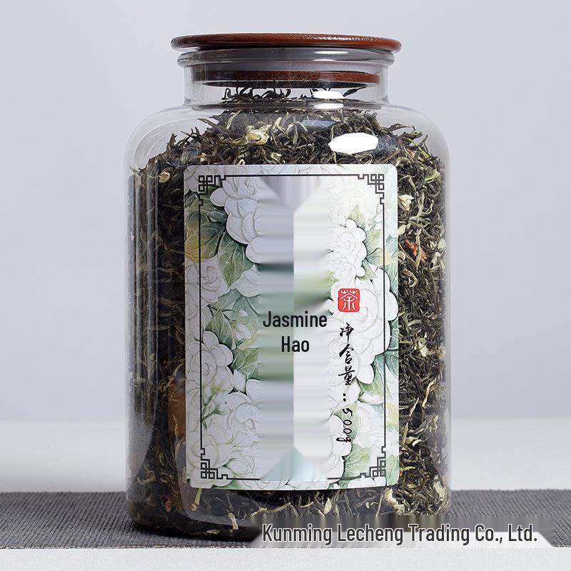 Юньнаньский зеленый чай Жасминовый ранневесенний - Свежий аромат, тонкие типсы, 500 г, подарочная коробка Regular Size