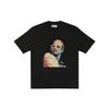 X Elton John Collaboration Portrait Print Crew Neck Short Sleeve T-Shirt Unisex T-Shirt Black P21TS293
