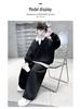 2025 Boys' Spring & Autumn Two-Piece Set - Fashionable Shirt Collar & Knitted Design