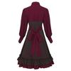Plus Size Medieval Court Halloween Dress with Irregular Hem