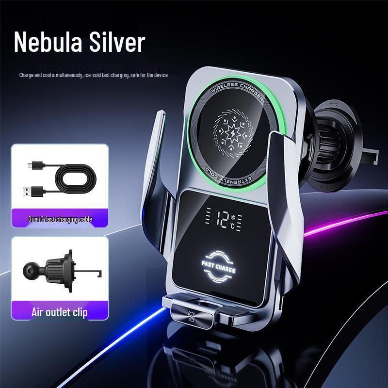 Wireless Fast Charging Car Vent Phone Holder with Cooling