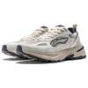Li Ning Beicheng Cushioning Slip Resistant Abrasion Resistant Support Low top Chunky Sneakers Women's White Gray AGCT426-1