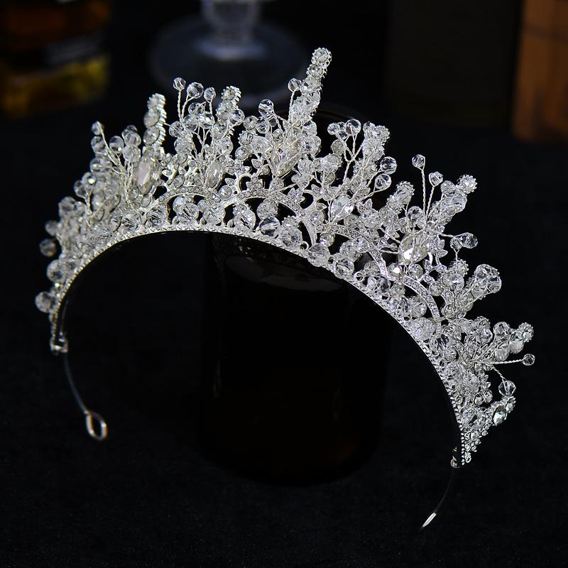 Elegant Rhinestone Crown Tiara for Bridal Wedding or Birthday