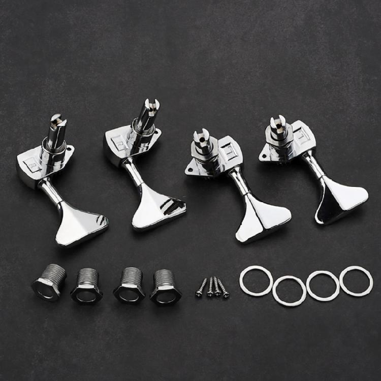 Electric Bass Tuner Peg 4 String Bass Machine Head Knobs Replacement Open Gear Bass Tuning Pegs Bass Accessory