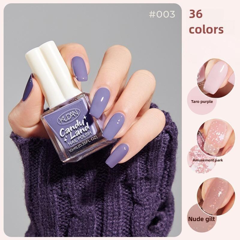 Water-based Nail Polish No-bake Long-lasting Fast-drying Nude Fine Shiny Nail Polish Children's Pregnant Women Transparent Nail Polish
