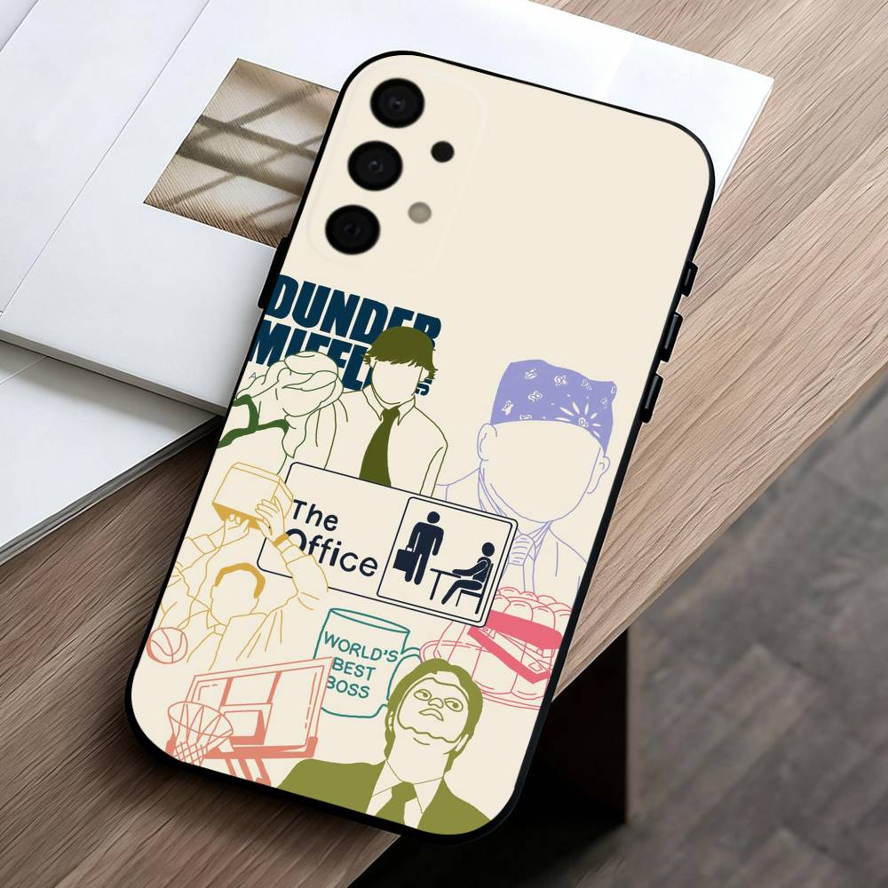 The O-Offices Hot Tv Show phone Case For Samsung Galaxy A73,A72,A71,A70,A53,A52,A51,Others Soft Black Shell