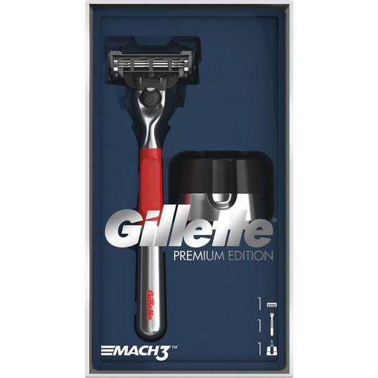 

Машина Gillette Mach3 + магнитная подставка Red Edition