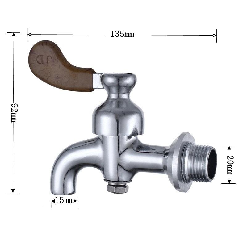 3/4 Points Electric Water Heater Faucet Copper Temperature Resistant Soybean Milk Tea Insulation Bucket Faucets Accessories
