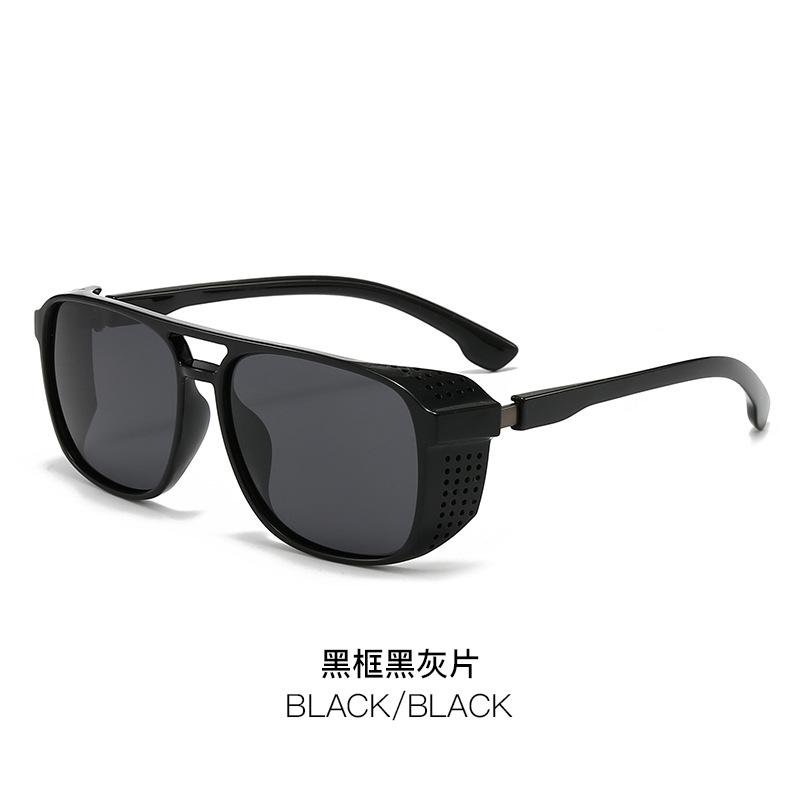 

Модные трендовые поляризованные солнцезащитные очки с двойным лучом, боковые полые солнцезащитные очки из поликарбоната, спортивные очки для мужчин и женщин на открытом воздухе 56-17-138