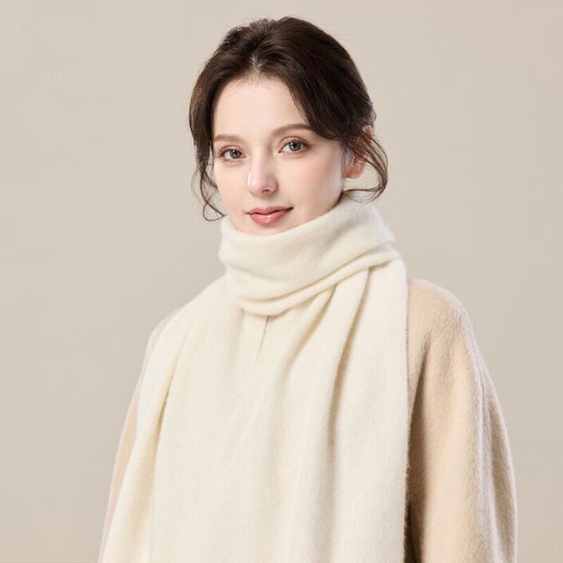 JIUMU Women's Thickened Warm Cashmere Knit Scarf WR125