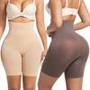 Women's Plus Size High-Waisted Tight-Fitting Control Panties with Butt Lifting Postpartum Slimming Waist Cincher Nylon Spandex