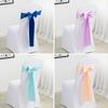 Elegant Wedding Ribbon Chair Cover Decoration