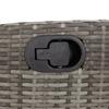 Vidaxl 5-Cz. Gartenmöbel-Set mit Kissen, Grau, PE-Rattan