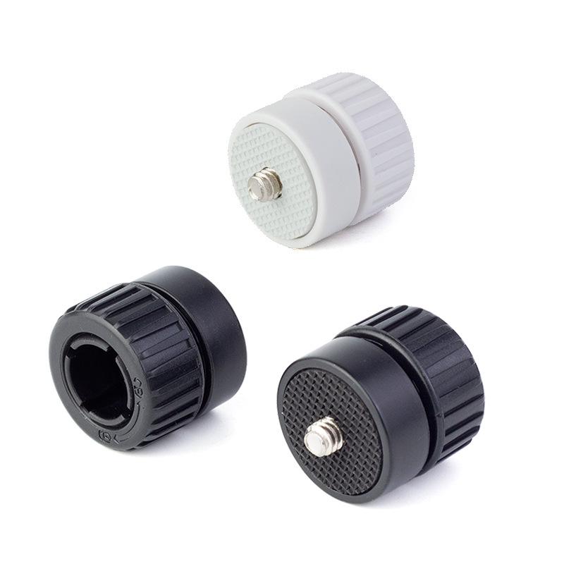 

17mm Ball Head Conversion Adapter: 1/4 Thread Mobile Phone Mount Screw Accessory 17mm Ball Head Seat to 1/4 (Black)