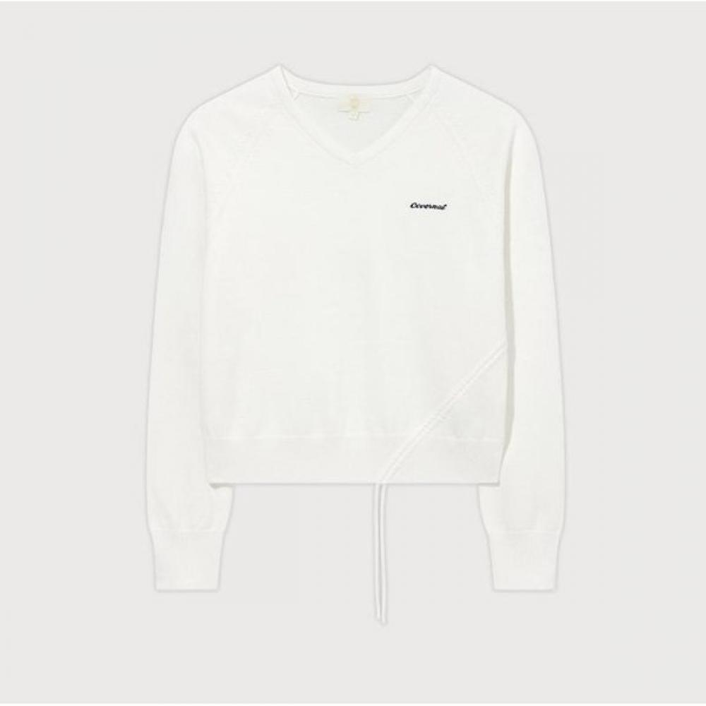 

CoVernat Женский трикотаж с V-образным вырезом и сборками iV CO2501KT74 IV WS