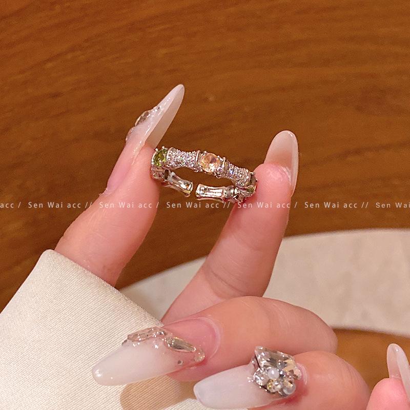 Цвет zir*****кольцо-ручка женское нишевое темпераментное новое кольцо кольцо регулируемое украшение open adjustable