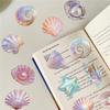 50Pcs/Set Shell Conch Starfish Pearl PET Stickers Waterproof DIY Fashion Doodle Decals Stickers