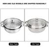 2-lagiger Stahltopf Edelstahl Kochgeschirr 27cm/11in 2-lagiger Topf Kocher Wasserbad Suppen-Dämpftopf