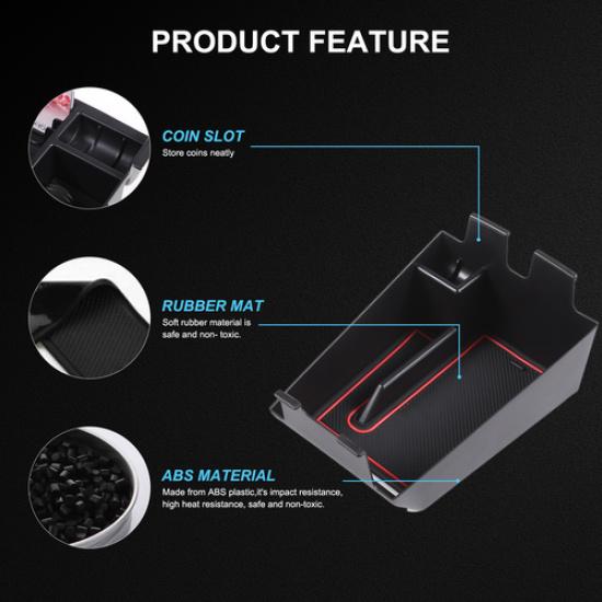 Car Center Armrest Storage Tray Organizer Box Tray For BMW X5 -2024