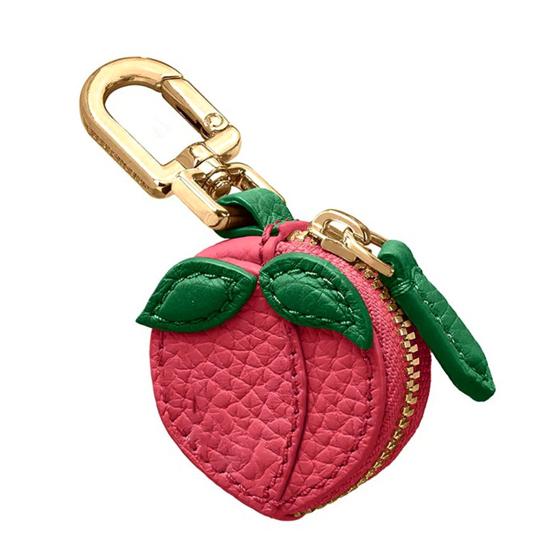 Cute Fruit Coin Purse Zippered Blueberry Wallet Bag Charm Avocado Peach Watermelon Keychain Charm Mini Pouch Gift for Women Girls