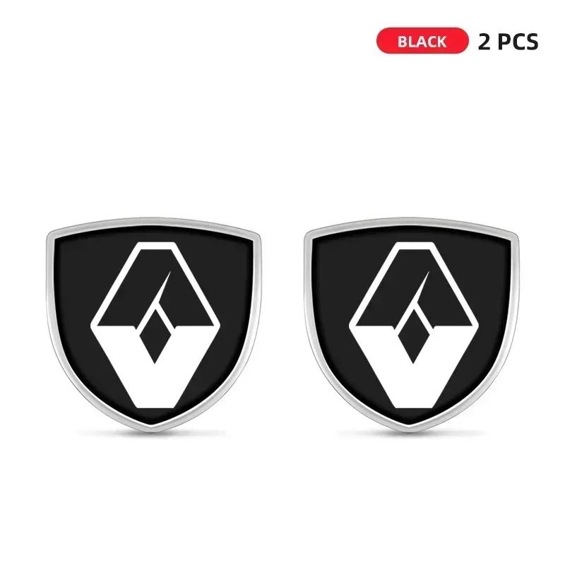 1/2pcs New Car Side Body Trunk Decoration Shield Badge Sticker For Renault Megane 2 3 Duster Logan Clio 4 Scenic 2 Captur t333