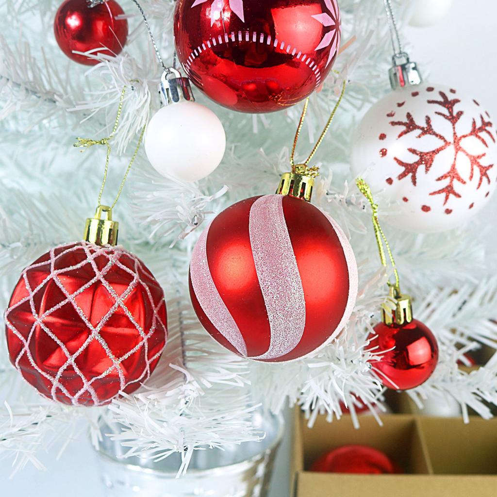 Amazon Christmas decoration 6cm electroplating ball plastic ball special-shaped painted Christmas