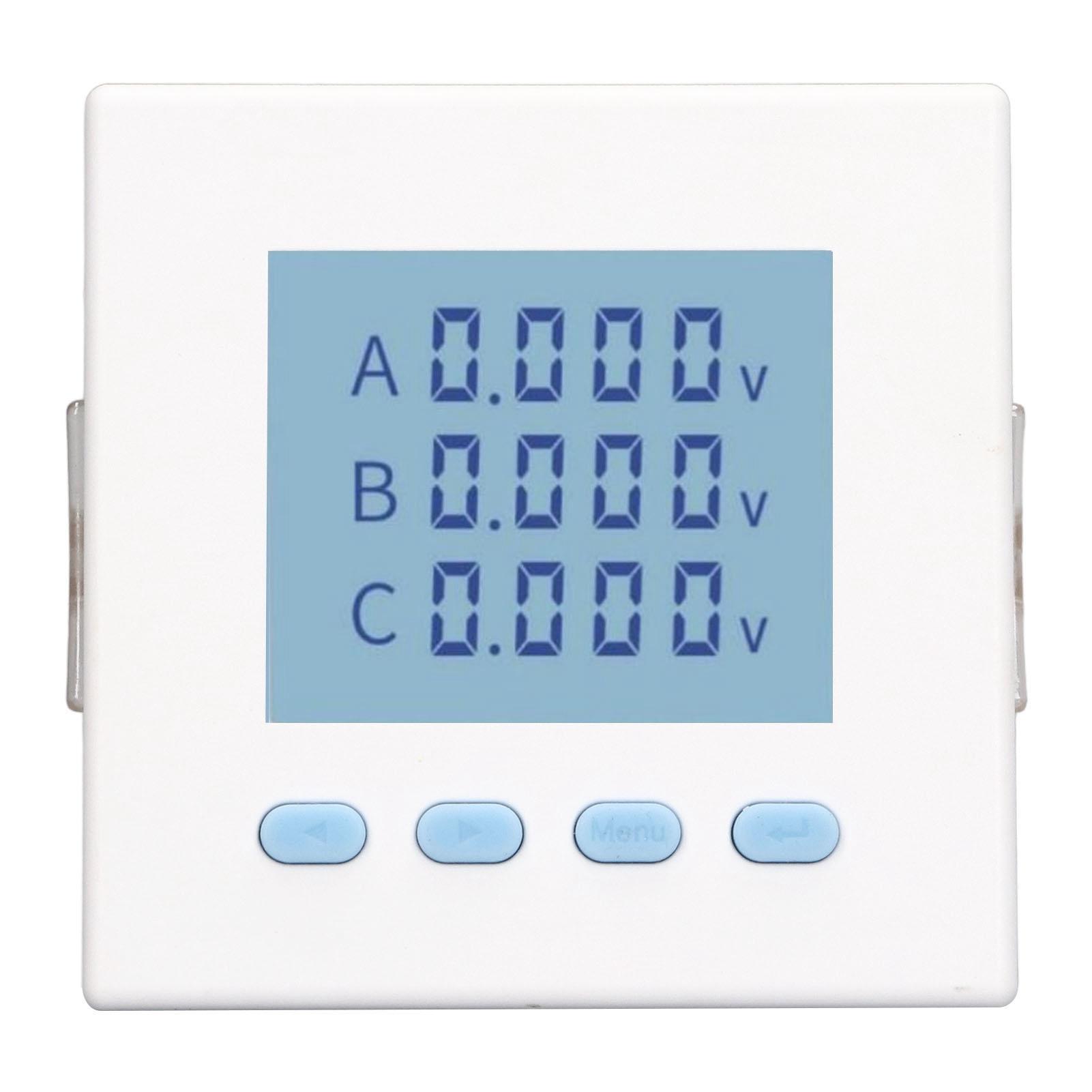 

3 Phase Voltmeter Voltage Volt Meter LCD Digital Display AC400V Range AC220V Input