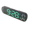 Digital Wall Clock with Remote Control Big LED Screen Display Adjustable 8 Color Lights Digital